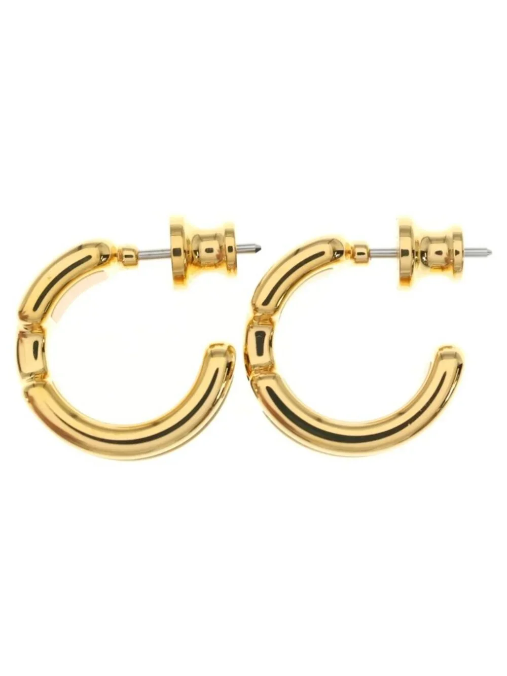 Hermes Olympe PM Earrings Black Gold